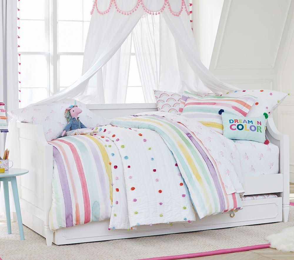Pottery barn pom pom quilt deals